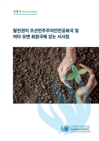 토론서: 발전권이 조선민주주의인민공화국 및 여타 유엔 회원국에 갖는 시사점